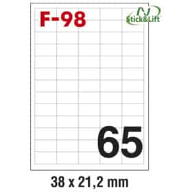 Etikete ILK 38 x 21,2 mm odljepljive pk100L Fornax F-98