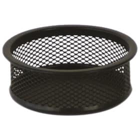 Čaša za spajalice metalna žica fi-9,5xh-3,2cm Fornax crna