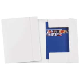 Fascikl bijeli klapa s gumicom karton plastificirani A4 Fornax