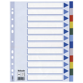 Pregrada plastična A4 kolor 12listova Esselte
