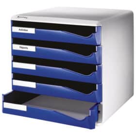 Kutija s 5 ladica Post set Leitz 52800035 plava
