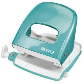 Bušač 2 rupe do 30 listova Wow Leitz metalik tirkizni blister