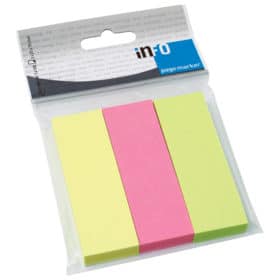 Zastavica 25x75mm 3bojex100L papir Global Notes pk3 sortirano blister