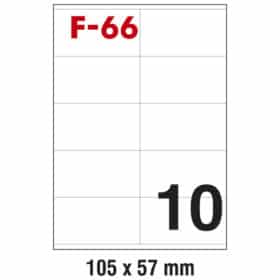 Etikete F-66 ILK 105x57mm pk100L Fornax