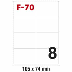 Etikete F-70 ILK 105 x 74 mm pk100L Fornax