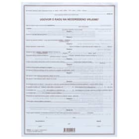 Obrazac E-4-1 ugovor o radu na neodređeno vrijeme Fokus