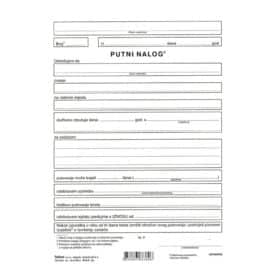 Obrazac B-8-3 putni nalog Fokus