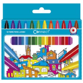 Flomaster školski 12boja karton Jumbo Connect blister