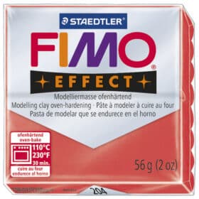 Masa za modeliranje 57g Fimo Effect Staedtler 8020-204 prozirno crvena