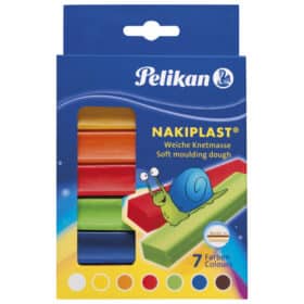 Plastelin 7boja 125g karton Nakiplast Pelikan 622712 blister