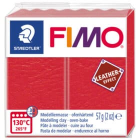 Masa za modeliranje 57g Fimo Effect Leather-effect Staedtler 8010-249 crvena (lubenica)