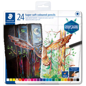 Boje drvene 24boje metalna kutija Super Soft Design Journey Staedtler