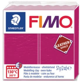 Masa za modeliranje 57g Fimo Effect Leather-effect Staedtler 8010-229 fuksija