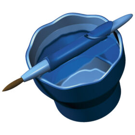 Čaša za tempere Clic&Go Faber Castell plava blister - Slika 2