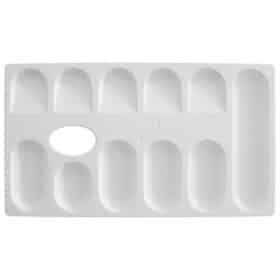 Paleta slikarska pravokutna 23x13cm 11 posudica Educa bijela