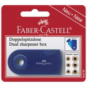 Šiljilo pvc s pvc kutijom 2rupe Faber Castell 182797 sortirano blister