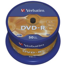 DVD-R 4,7/120 16x spindl Mat Silver Verbatim 43548 KOMAD