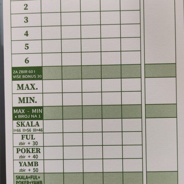 BLOK ZA JAMB 50 listova -A6 format