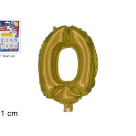 Balon folijski broj 0 zlatni