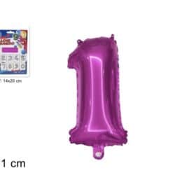 Balon folijski broj 1 roza