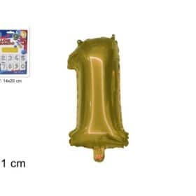 Balon folijski broj 1 zlatni