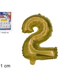 Balon folijski broj 2 zlatni