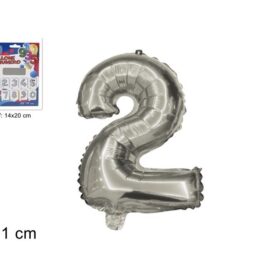 Balon folijski broj 2 srebrni