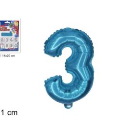 Balon folijski broj 3 plavi