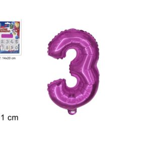 Balon folijski broj 3 roza