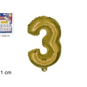 Balon folijski broj 3 zlatni