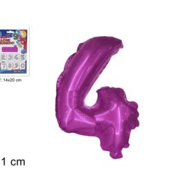Balon folijski broj 4 roza