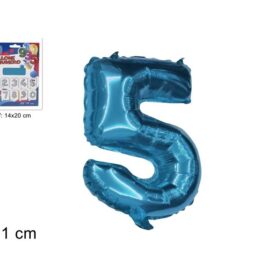 Balon folijski broj 5 plavi