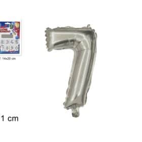 Balon folijski broj 7 srebrni