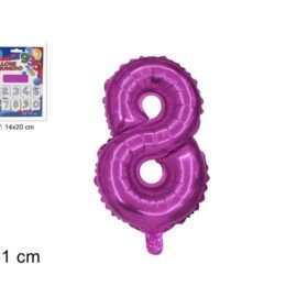 Balon folijski broj 8 roza