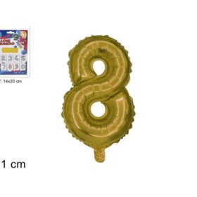 Balon folijski broj 8 zlatni