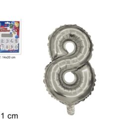 Balon folijski broj 8 srebrni