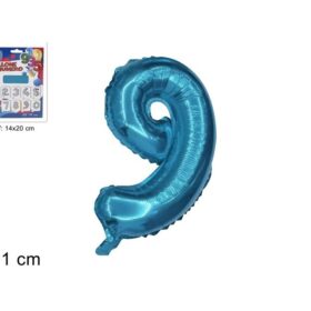 Balon folijski broj 9 plavi