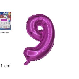 Balon folijski broj 9 roza