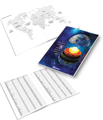 Bilježnica Zemljopis tvrdi uvez A4/D KARBON s memom 96 L - Slika 2