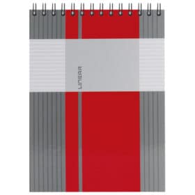 Blok kolegij A6 crte 80L spirala gore mat+lak Linear Marker 4-66