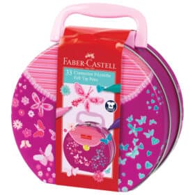 Flomaster školski 33 boje u metalnoj kutiji Connector Torbica Faber Castell 155537