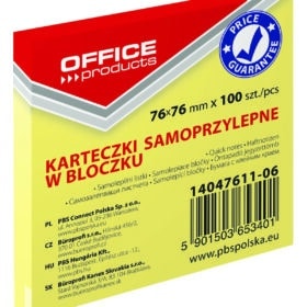 Blok samoljepljivi 76x76mm 100 listova Office products
