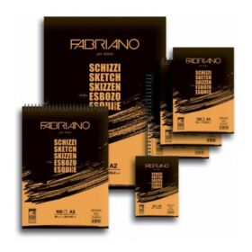 Blok Fabriano schizzi 21x14,8 (A5) 90g 60L spiralni long side 51482166
