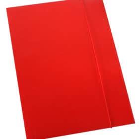 Fascikl kartonski/lak s gumicom 600gr OPTIMA crveni