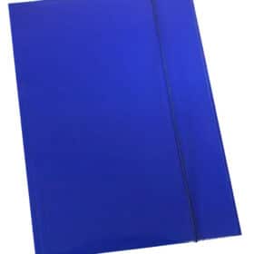 Fascikl kartonski/lak s gumicom 600gr OPTIMA tamno plavi