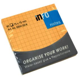 Blok Samoljepljivi 75x75 Karo Neon Narančasti