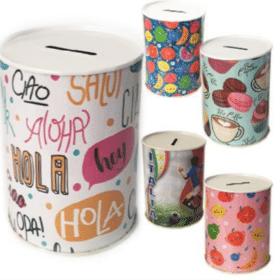 Dječja kasica - metalna s raznim motivima