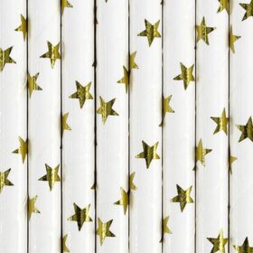 Papirnate slamke sa zlatnim zvjezdicama 12/1