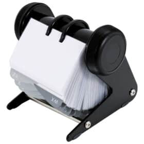 Album za vizitke-rotacijski 200 džepova Donau - crni