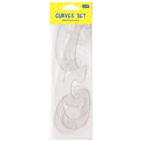 Krivuljar Stimy - 3 u pakiranju, prozirni